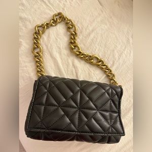 Zara black chain shoulder bag